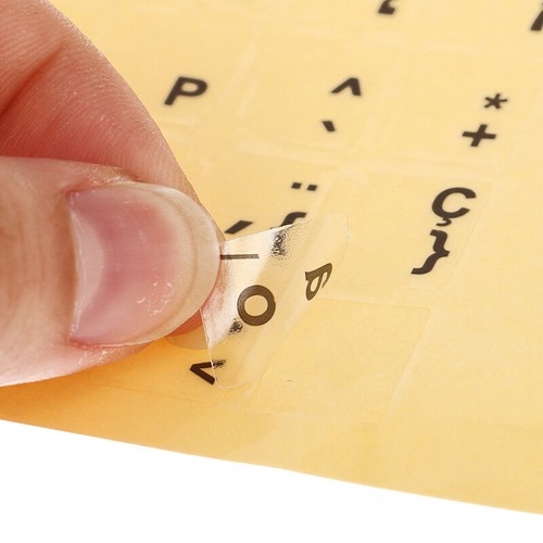1Sheet Standard Spanish Portuguese Language Transparent Keyboard Stickers - Afbeelding 7 van 14