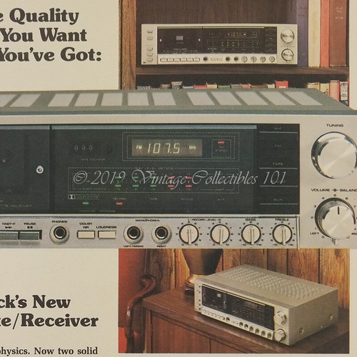 1983 Radio Shack Stereo Cassette Receiver SCR-3000 photo art decor vintage ad - Picture 9 of 12