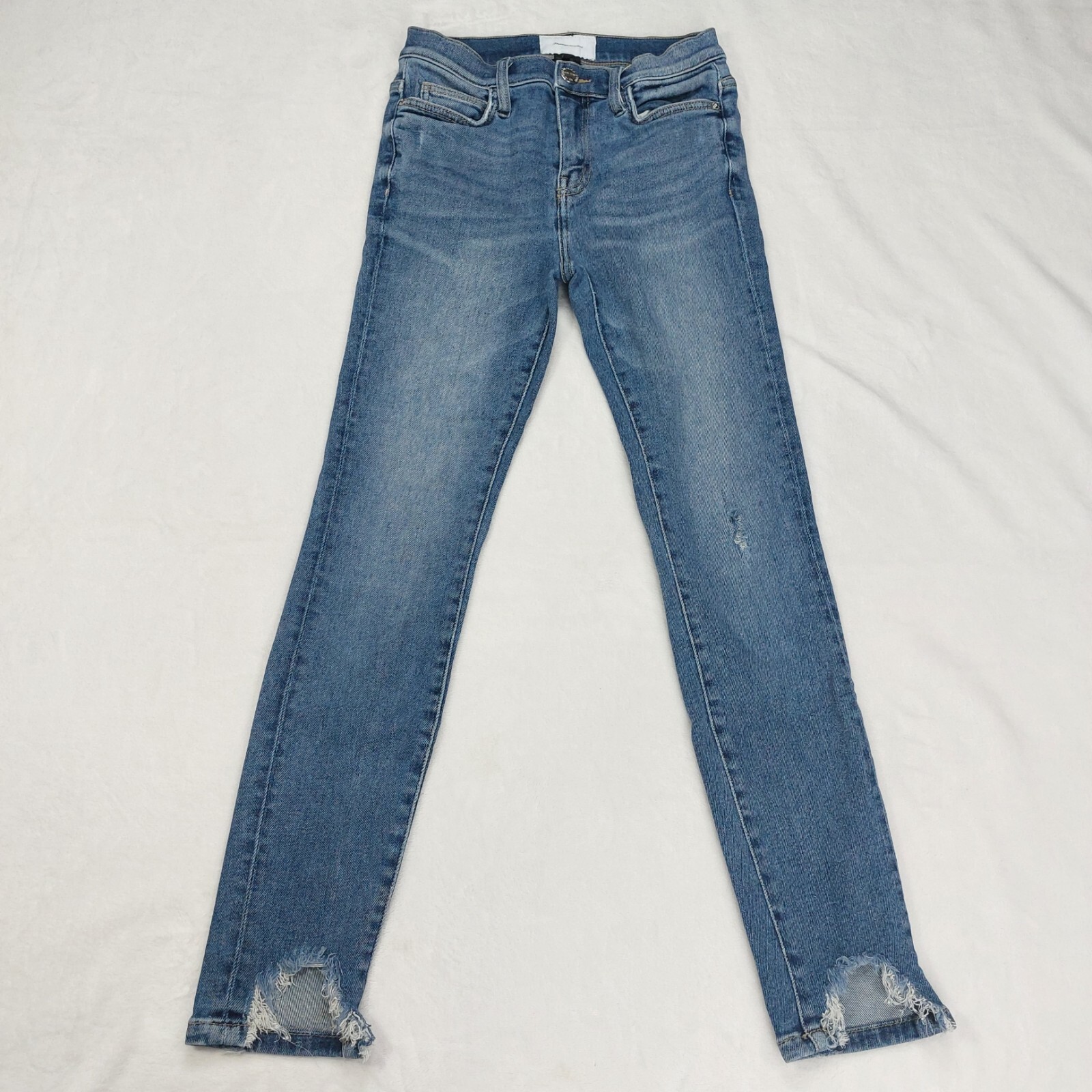 Current/Elliott Women's Blue Jean Distressed Skinny Denim Pants Size 26