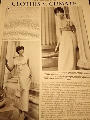 El9 Ephemera 1964 article fashion clothes v climate 