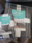 Pillowfort Plaid Gray Quilt and sham twin