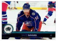 2017-18 UPPER DECK CLEAR CUT ACETATE DAVID SAVARD COLUMBUS BLUE JACKETS #52