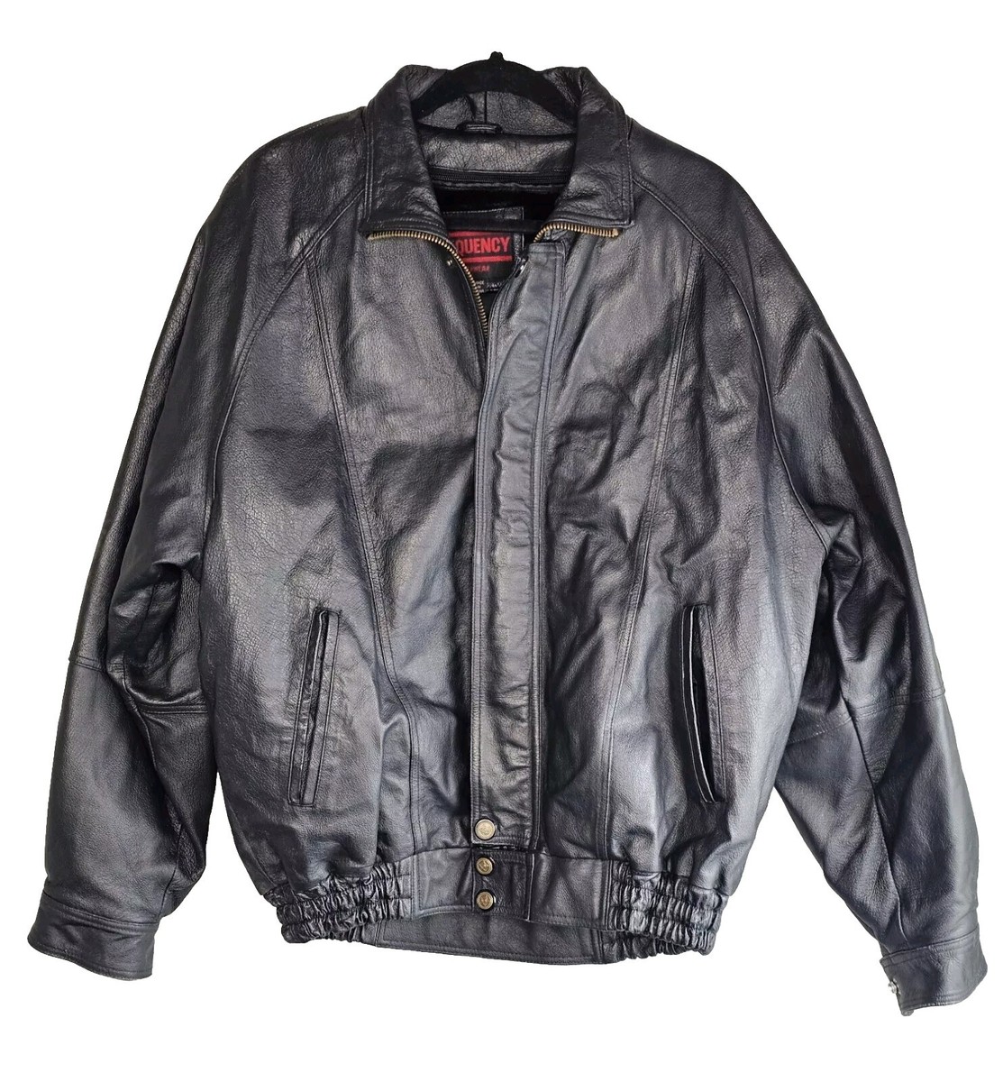 FREQUENCY OUTERWEAR Black Genuine Leather Jacket Size S | eBay FREQUENCY OUTERWEAR Black Genuine Leather Jacket Size S | eBay