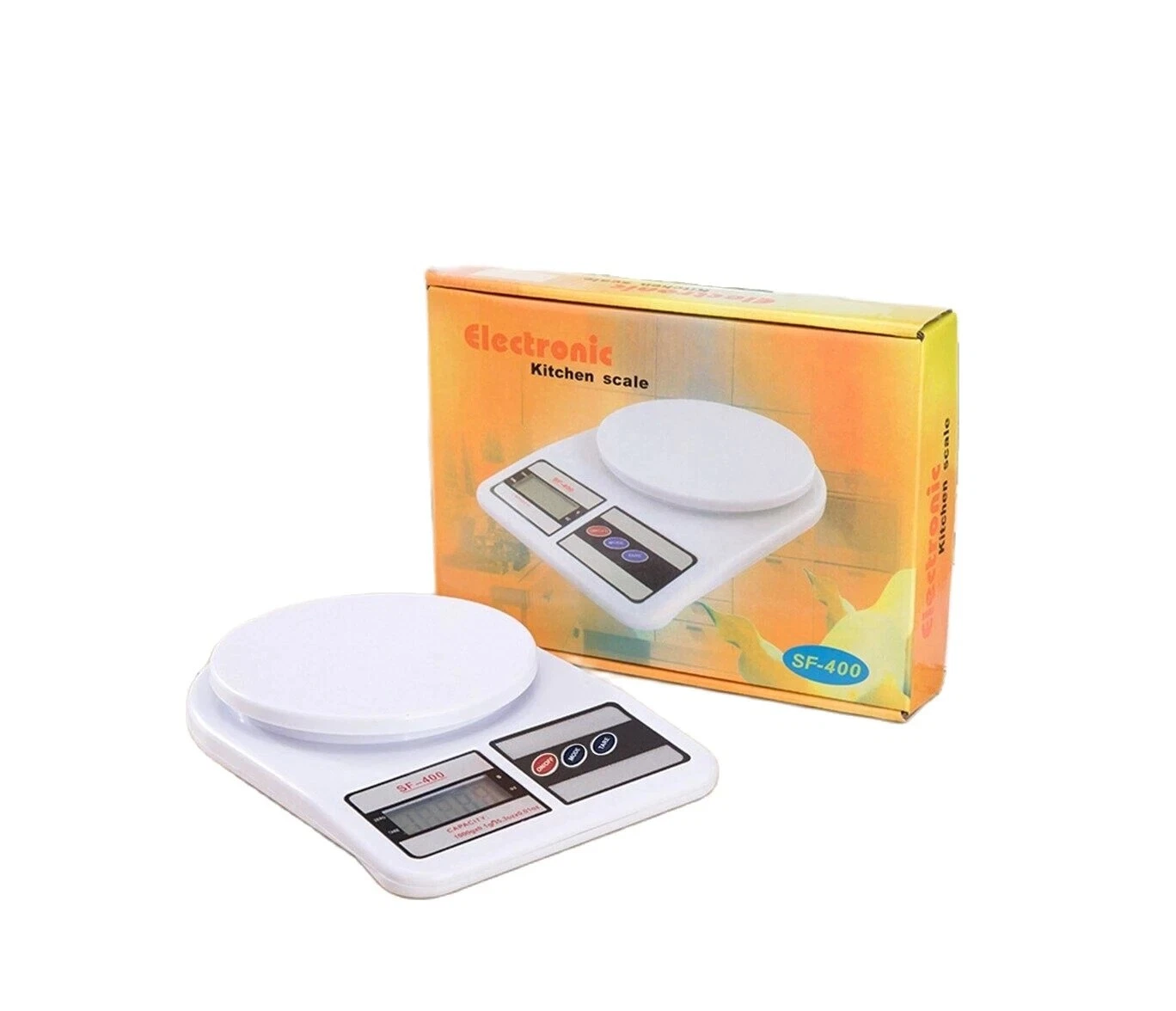 Street SF400 Electronic Kitchen Digital Weighing Scale, Multipurpose White,10 Kg