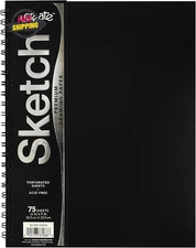 Ucreate Poly Cover Sketch Book Heavyweight 9 X 12 Black 75 Sheets