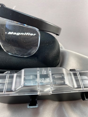 Vision Aide LED Rechargeable Spectacle Magnifier With Case 2.5X 3.5X 5.0X - Picture 4 of 5