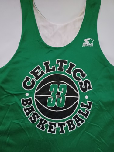 Vintage Larry Bird Boston Celtics Starter NBA Training Reversible Jersey Size 48 - Picture 5 of 7