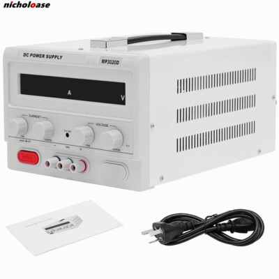 MP3020D Lab DC Bench Power Supply 0-30V 0-20A Regulated Variable +Power Line