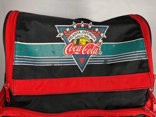 90s Michel Oks Coca Cola Atlanta Georgia Backpack Cooler Bag Rare Vintage - Picture 3 of 12
