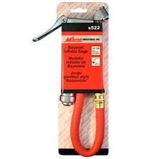 Milton Bayonet Tire Inflator And Air Pressure Gage - Dual Head Chuck - S-522