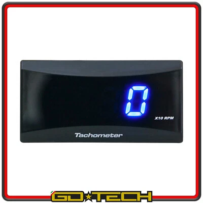 Compte-Tours Numérique Moto Scooter Kart Instrumentation RPM Universale Slim - Photo 1/4