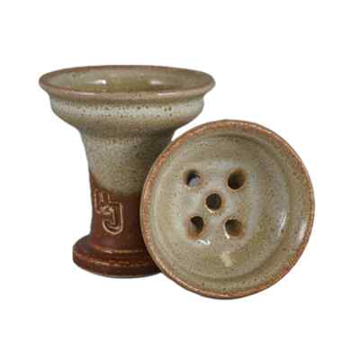 HookahJohn ClassCinco Hookah Bowl   Oh-Cream   Premium American Clay