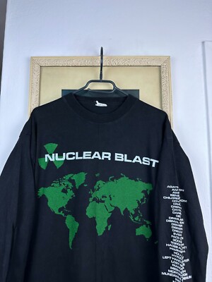 当時物 デスメタル SINISTER 半袖Tシャツ Neuclear Blast Vintage Nuclear Blast Shirt Death Black Metal Rare Long Sleeve