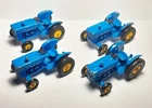 Lot of 4 Vintage Matchbox Lesney #39 Blue Ford Tractors for the K-20 Transporter