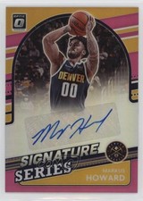 2021-22 Donruss Optic Signature Series Pink Prizm 16/25 Markus Howard Auto g2u