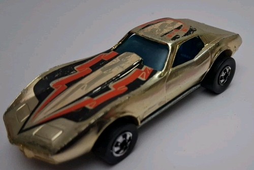 Vintage 1975 79 Hot Wheels Golden Machines Diecast Gold Chrome Corvette Stingray - Picture 6 of 7