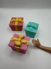 Vintage Barbie Doll Accessories Holiday Presents Gift Box Lot Dollhouse #5