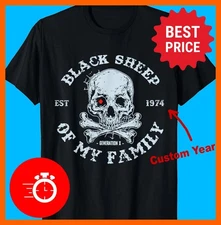 Black Sheep Of My Family Gen X Est Custom Year T-Shirt