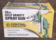 Central Pneumatic 20 Oz. Hvlp Gravity Spray Gun With 1.4mm Nozzle Size 56982 Central Pneumatic 20 Oz. Hvlp Gravity Spray Gun With 1.4mm Nozzle Size 56982