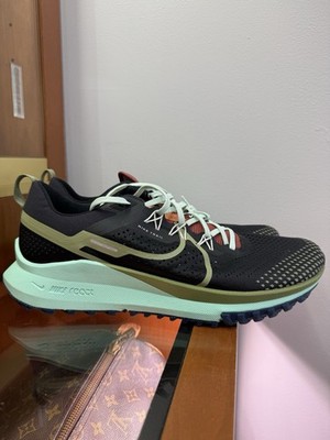 Nike React Pegasus Trail 4 Black Mint Mens Size 14 Running Shoes DJ6158-004 NEW