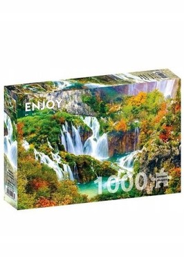 Puzzle Enjoy 1000 Teile Plitvicer Wasserfälle Herbst 01266
