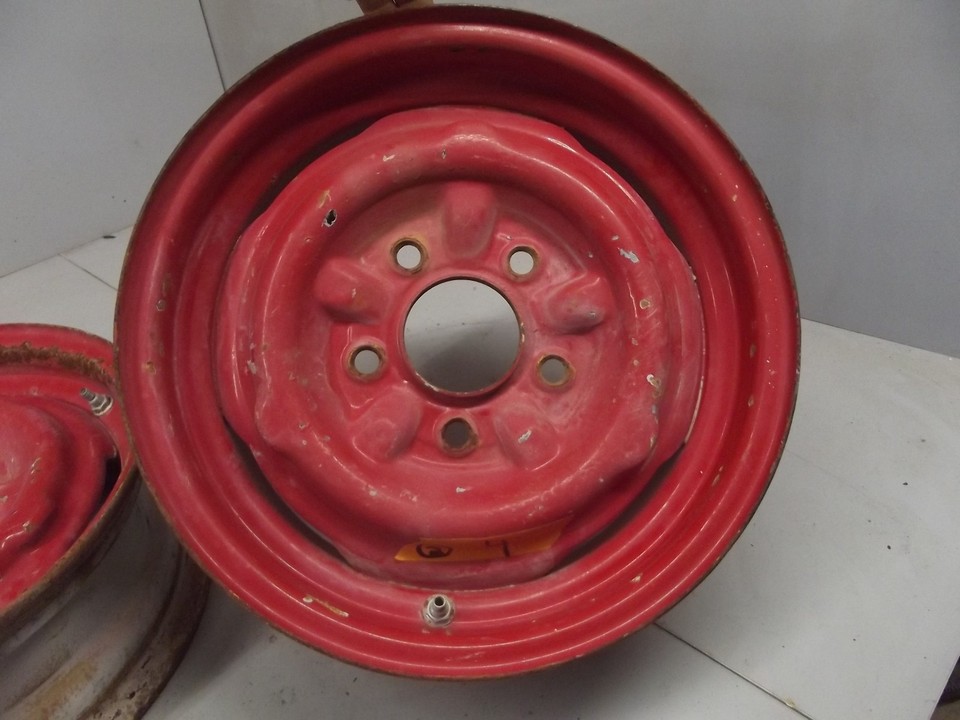 14x5 USED ORIGINAL STEEL WHEEL RIM 5 on 4.75 SEE DETAILS rims wheels GM ...