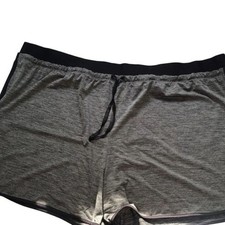 Gray Athletic Running Shorts with Drawstring ...