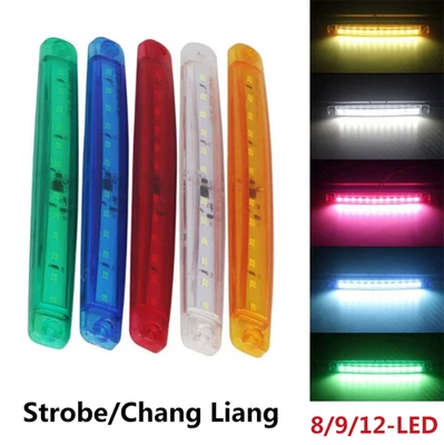 1-10Stk 8/9/12-LED Seitenmarkierungsleuchten Abstand 12-24V PKW LKW Anhänger LKW - Bild 1 von 4