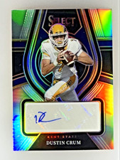 2022 Select Draft Picks Dustin Crum Rookie Signatures Silver Prizm Auto RS-DCR