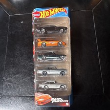 Hot Wheels Fast & Furious Diecast Car Collection Toyota Supra Multicolor 5-Pack