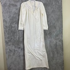 Vintage Bert Yelin for Iris Nylon Satin Lace Nightgown Gown Size S sakowitz 
