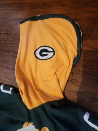 NFL Apparel Green Bay Packers Onsie Erwachsene 2XL Trikot Style Reißverschlusstaschen Fleece - Bild 8 von 13