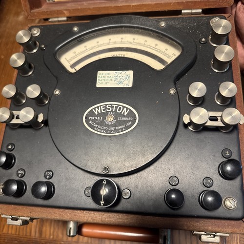 1960s Weston AC DC Polyphase Wattmeter Model 329 Form 2 No 3751 - Zdjęcie 2 z 6