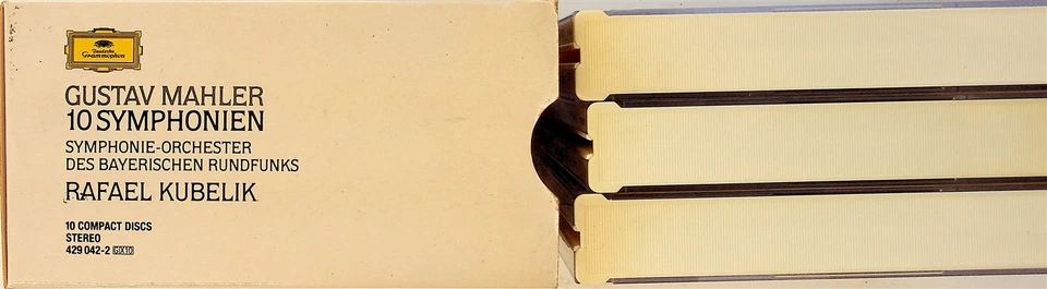 MAHLER The 10 Symphonies KUBELIK Complete 10-CD Box Set FULL SILVER No IFPI Germ - Image 4 of 4