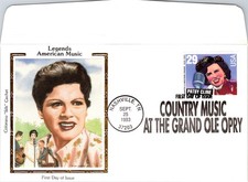S08-2463, LEGENDS OF AMERICAN MUSIC, PATSY CLINE, COLORANO SILK FDC