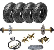 29" Rear Axle kit  6" Wheels Brake Disc  Sprocket Hub For Golf Cart Quad Buggy