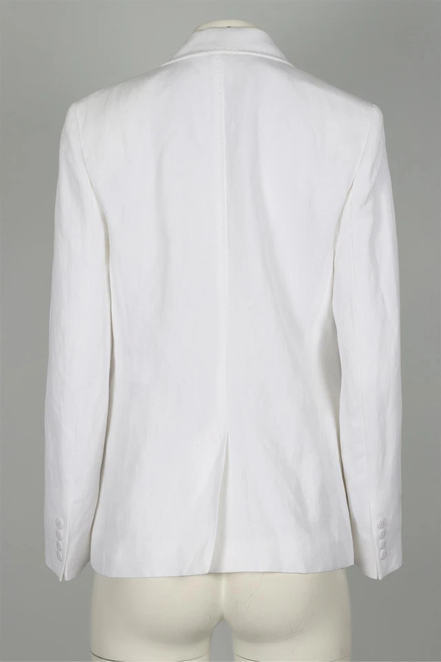 MAX MARA STUDIO WHITE LINEN BLAZER UK 10 - Image 4 of 4