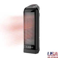 1500W Ceramic Tower Heater Oscillating Indoor Portable W/ Adjustable Thermostat