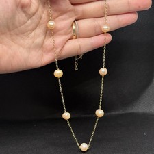 FRESHWATER PEARL STATION NECKLACE