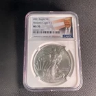 2021 $1 Silver Heraldic Eagle T-1 MS70 NGC FDOI in American Eagle Core #406