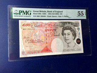 England Banknotes £ 50 About UNC EPQ