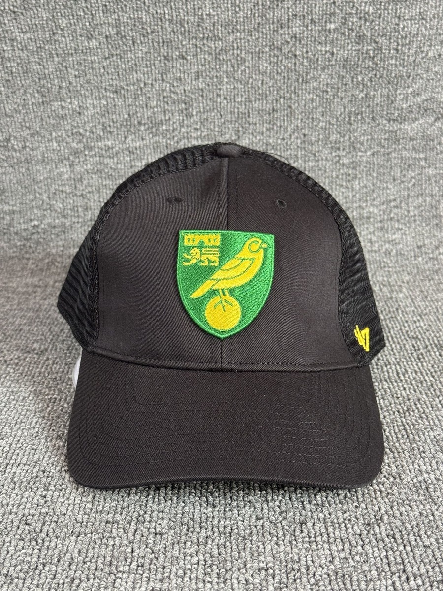 '47 Brand Norwich City FC Trucker Snapback Black Mesh Back One Size Hat