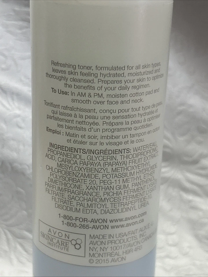 AVON Anew Clean Revitalizing Toner 6.7 Fl. Oz. Moisturizing NEW SEALED - Image 3 of 3