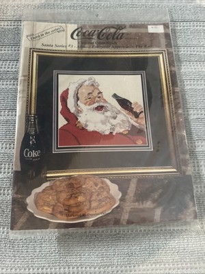 Coca-Cola Counted Cross Stitch Santa series #3 Almost Everyone Appreciates Best