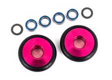 Traxxas 1/10 Stampede 2WD VXL Aluminum Wheelie Bar Wheels w/ Bearings O-Ring