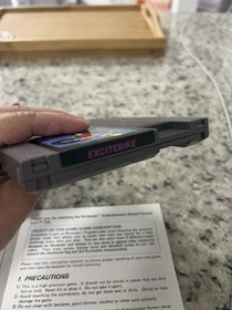 NES Excitebike 1985, 5 Screw, Sleeve/Cartridge/Manual, Tested