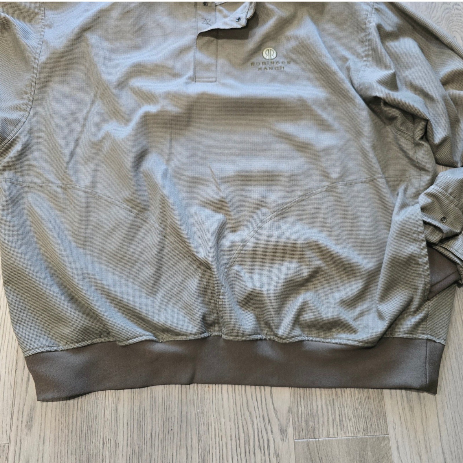 Zero Restriction Quarter Snap Pullover Brown Houn… - image 6