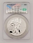 2019-S CAC PR70 Enhanced Reverse Proof Silver Eagle- Signed by Paul Nugget