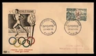 Mayfairstamps France FDC 1953 Runner Olympic Rings and Torch First Day Cover aax
