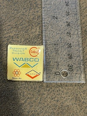 WABCO Passenger Transit Division Gold Tone Lapel Pin Rare Vintage
